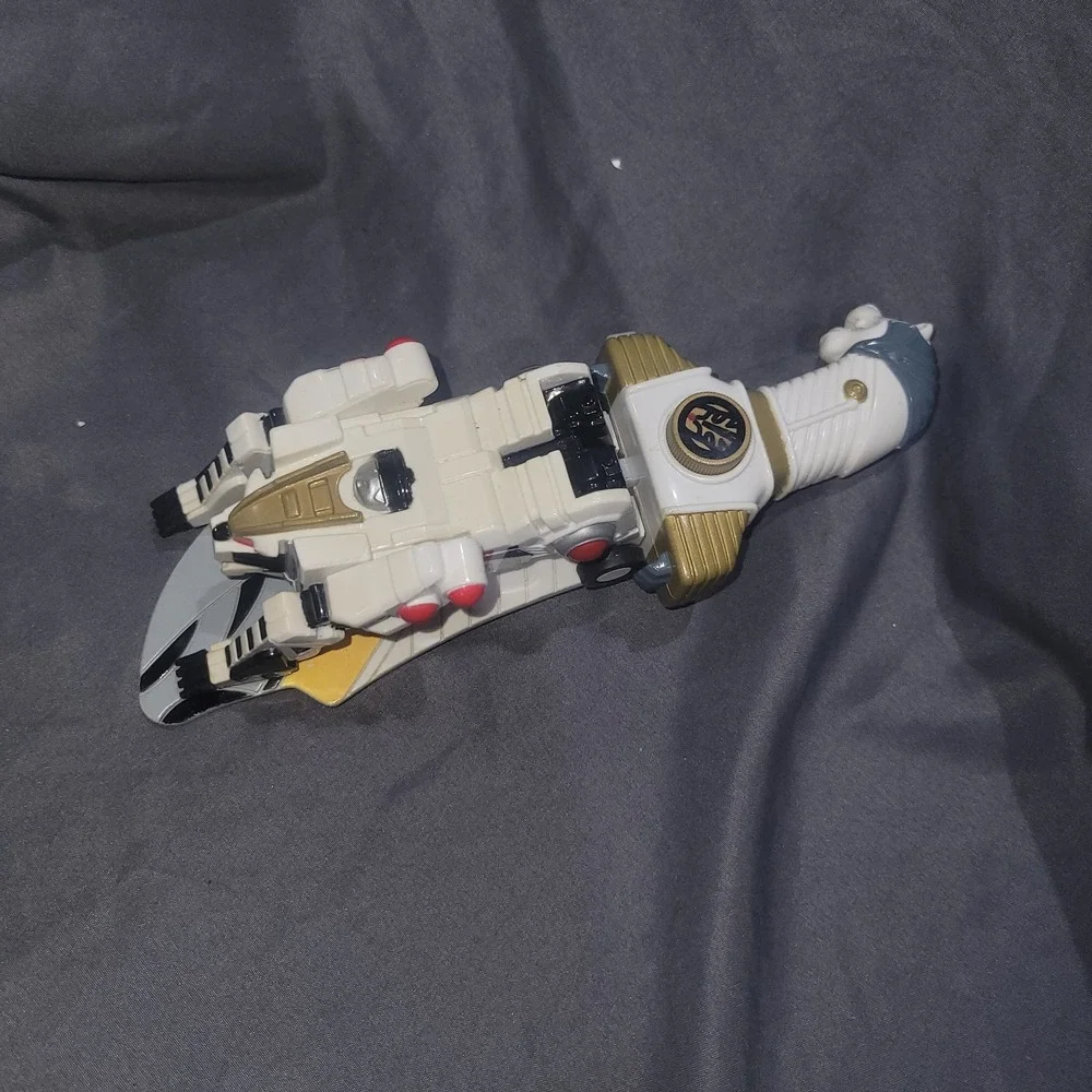 VTG MMRP POWER RANGERS WHITE SABAN EMPIRE1994 SWORD LAUNCHER W/ TIGERZORD